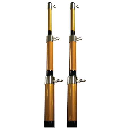 Seachoice Telescoping Outrigger Pole-15' Black (Sold as Pair) 88211